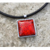 HOLOGRAPHIQUE carré rouge M