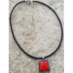 HOLOGRAPHIQUE carré rouge M