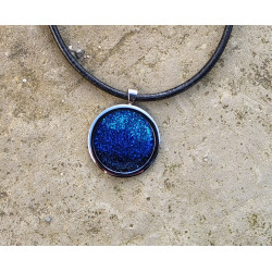 PAILLETTES rond BLEU M